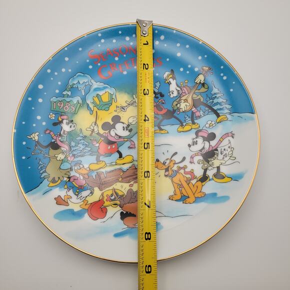 Disney Christmas Seasons Greetings 1985 First Limited Edition Collector Plate - Picture 7 of 7